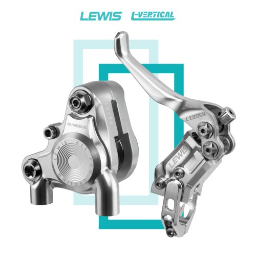 Lewis LV-BB Flat Mount Caliper Radial Cylinder 2 Pistons Hydraulic Disc Brake