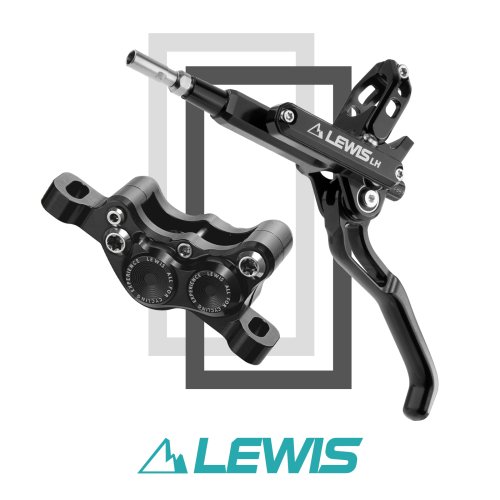 Lewis LH4 Axial Cylinder 4 Pistons Hydraulic Disc Brake 