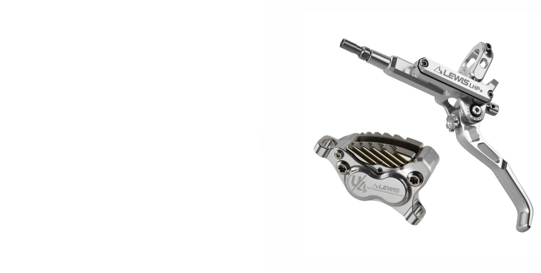 17+17mm Pistons Caliper with Cooling Fins for Downhill & Enduro